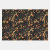 Golden Japanese-inspired Blossom ラッピングペーパーシート (正面3)