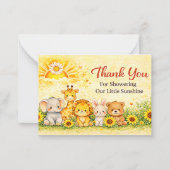 Golden Jungle Sun Appreciation Style ノートカード (正面)