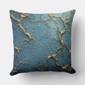 Golden Kintsugi Inspired Abstract Transformation クッション (裏面)