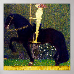 Golden Knight, Gustav Klimt ポスター<br><div class="desc">Gustav Klimt (July 14, 1862 – February 6, 1918) was an Austrian symbolist painter and one of the most prominent members of the Vienna Secession movement. Klimt is noted for his paintings, murals, sketches, and other objets d'art. In addition to his figurative works, which include allegories and portraits, he painted...</div>