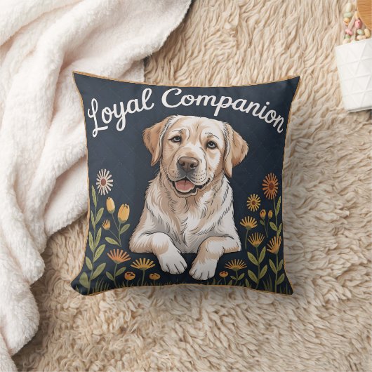 Golden Labrador Retriever Quilt Design – Playful  クッション (ブランケット)