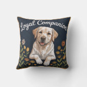 Golden Labrador Retriever Quilt Design – Playful  クッション (裏面)