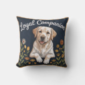 Golden Labrador Retriever Quilt Design – Playful  クッション (正面)