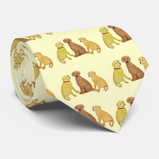 Golden Labrador Retrievers Tie ネクタイ (ロール)