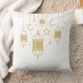 Golden Lantern Garland Pillow  クッション (ブランケット)