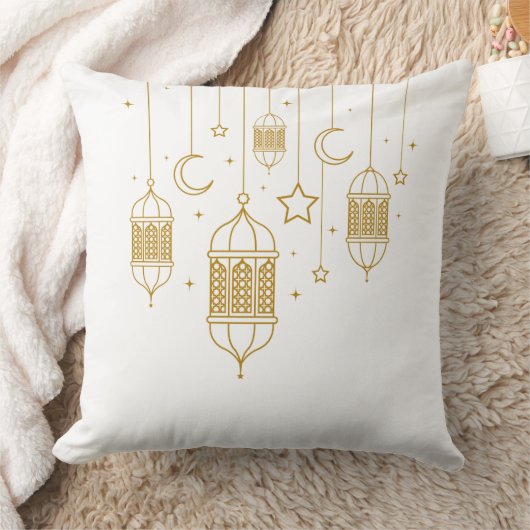 Golden Lantern Garland Pillow  クッション (ブランケット)