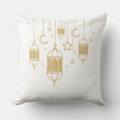 Golden Lantern Garland Pillow  クッション (正面)