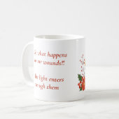 Golden Lantern Mug | Inspirational Quote Mug コーヒーマグカップ (正面左)