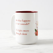 Golden Lantern Mug | Inspirational Quote Mug ツートーンマグカップ (正面左)