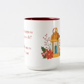 Golden Lantern Mug | Inspirational Quote Mug ツートーンマグカップ (中央)