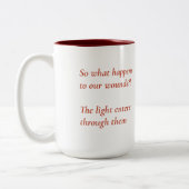 Golden Lantern Mug | Inspirational Quote Mug ツートーンマグカップ (左)