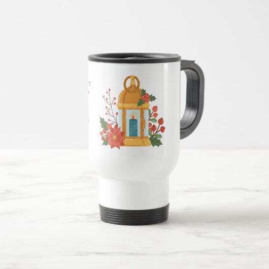 Golden Lantern Mug | Inspirational Quote Mug トラベルマグ (正面右)