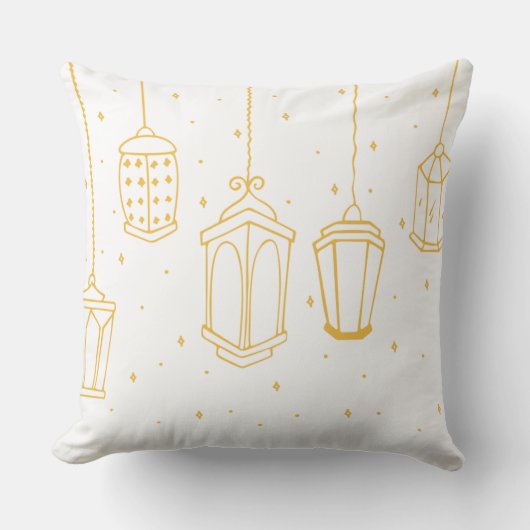 Golden Lanterns Pillow クッション (正面)