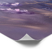 Golden Lavender Wall Art Print | Vertical Poster ポスター (角)