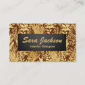 Golden Leaves and Grass Interior Design Artist  名刺 (正面)