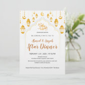 Golden Lentern Islamic Iftar Invitation 招待状 (スタンド正面)