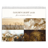 Golden Light calendar 2026 カレンダー (カバー)