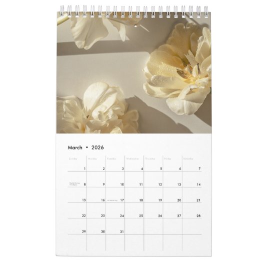 Golden Light calendar 2026 (small) カレンダー (3月 2026)