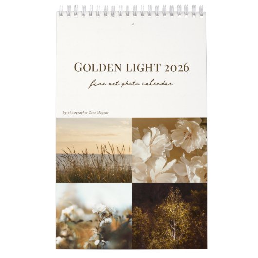 Golden Light calendar 2026 (small) カレンダー (カバー)