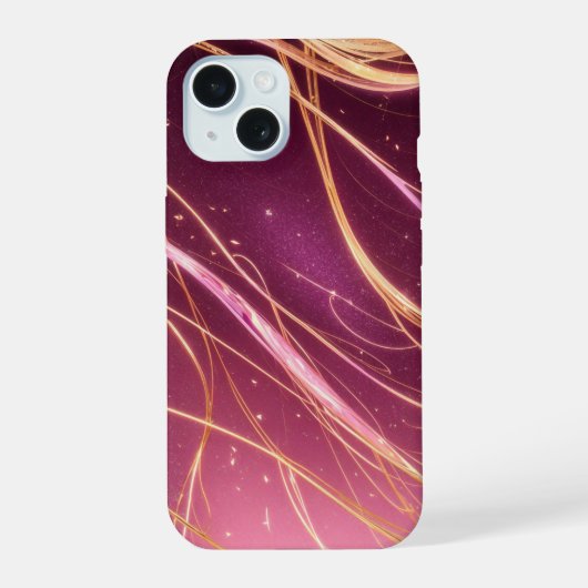 Golden Light Stream Phone Case iPhone 15ケース (裏面)