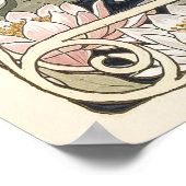 Golden Lilies Art Nouveau Elegance ポスター (角)