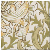 Golden Lily Classic William Morris ファブリック (クローズアップ)