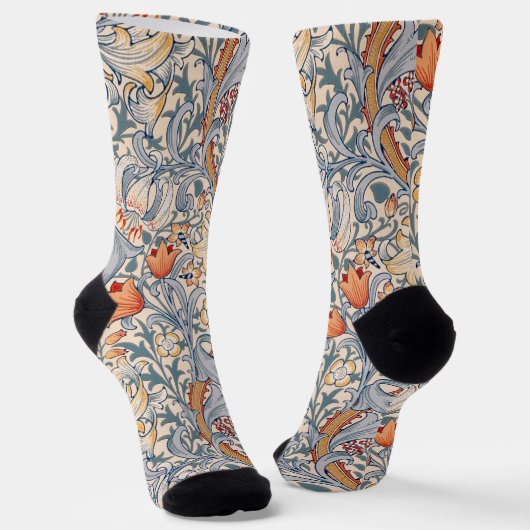 Golden Lily, William Morris ソックス (傾斜あり)