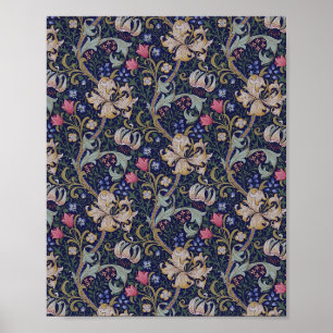 Golden Lily, William Morris ポスター