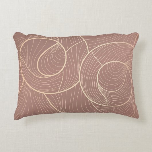 Golden lines pattern background. Luxury gold Line アクセントクッション (正面)