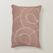 Golden lines pattern background. Luxury gold Line アクセントクッション (裏面(縦))
