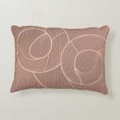 Golden lines pattern background. Luxury gold Line アクセントクッション (裏面)
