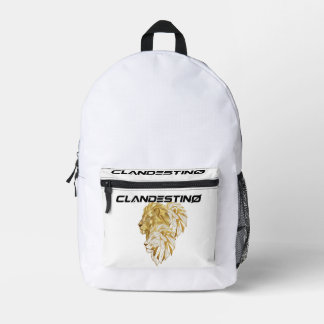 Golden Lion Backpack – Majestic Design プリントバックパック