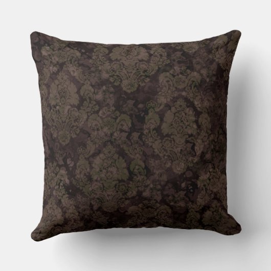 Golden Lion Mask with a Orange Feathers  クッション (裏面)