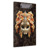 Golden Lion Mask with a Orange Feathers クリップボード (右)