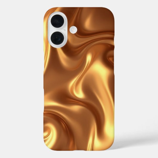 Golden liquid i phone 16 cover  Case-Mate iPhoneケース (裏面)
