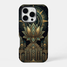 Golden Lotus Flower | iPhone 16 Pro Case  Proケース
