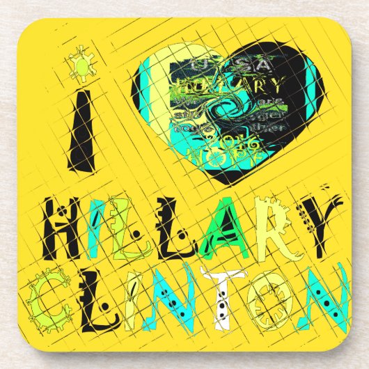 Golden lovey おもしろい Amazing Hope Hillary for USA Co コースター (正面)