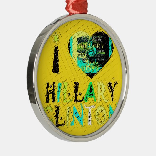 Golden lovey おもしろい Amazing Hope Hillary for USA Co メタルオーナメント (右)