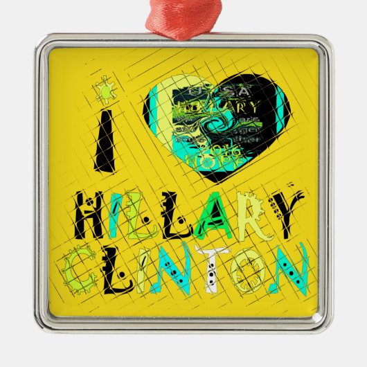 Golden lovey おもしろい Amazing Hope Hillary for USA Co メタルオーナメント (正面)