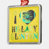Golden lovey おもしろい Amazing Hope Hillary for USA Co メタルオーナメント (左)