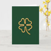 Golden Luck Clover Card カード (黄色い花)