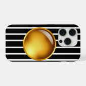 Golden Luxe Armor – iPhone 15 Pro ゴールドケース iPhoneケース (裏面横)