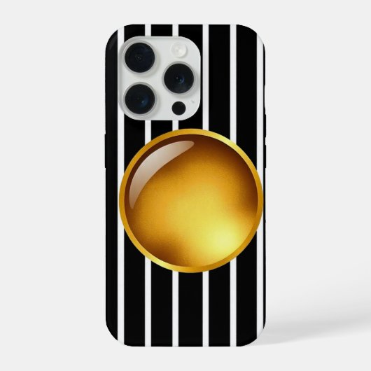Golden Luxe Armor – iPhone 15 Pro ゴールドケース iPhoneケース (裏面)