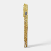 Golden Luxe Sparkle Drip ✨ Luxury Glitter Glam iPhoneケース (左側面)