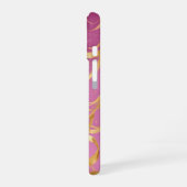 Golden Magic Ribbons Phone Case iPhone 16ケース (左側面)
