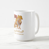 "Golden Majesty of Morocco | Lion & Arabic Kingdom コーヒーマグカップ (正面右)