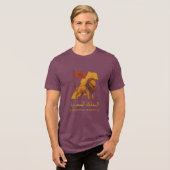 "Golden Majesty of Morocco | Lion & Arabic Kingdom トライブレンドＴシャツ (正面全面)