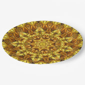 Golden Mandala Antique Abstract Design-63495 ペーパープレート (アングル)