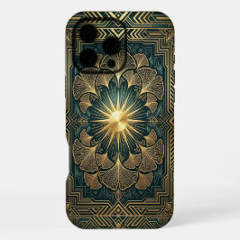Golden Mandala Bloom | Gold iPhone 16 Pro Max case Maxケース