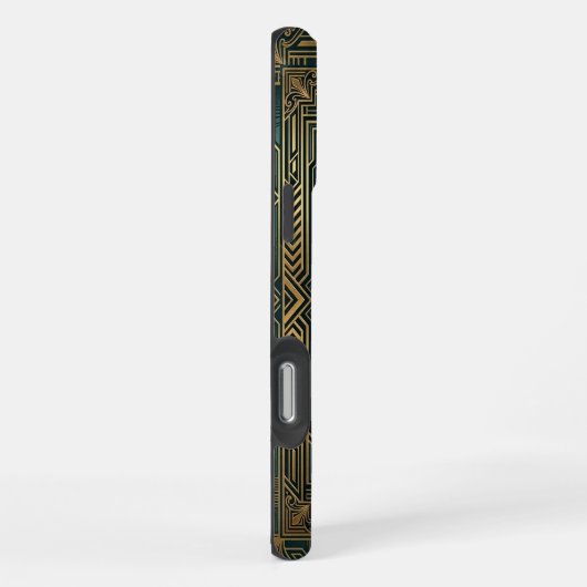 Golden Mandala Bloom | Gold iPhone 16 Pro Max case iPhoneケース (右側面)